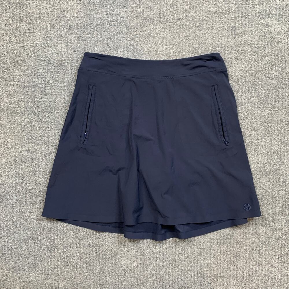 G/Fore Skort Womens XS Extra Small Blue Tech A Line Pull Up Zip Pockets Golf - Picture 2 of 11